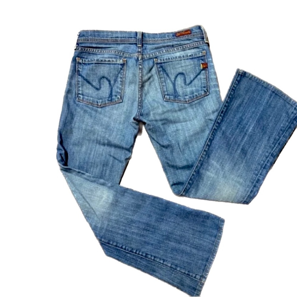Citizens of Humanity Distressed Low Waist Flair Ingrid #002 Stretch - Size 27